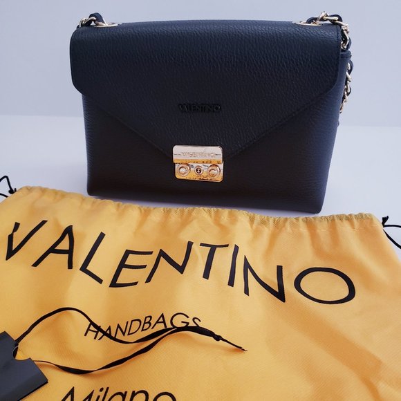 Valentino By Mario Valentino Isabelle Leather Crossbody Bag in Black - Picture 2 of 15